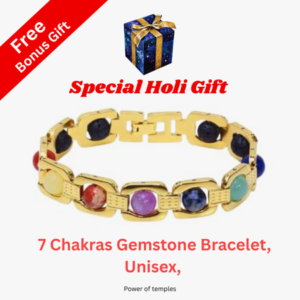 7 Chakras Gemstone Bracelet, Unisex,